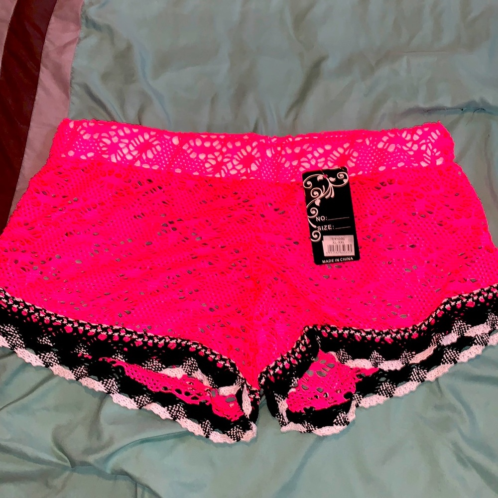 Hot pink shorts